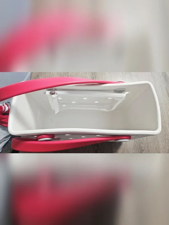 Bitty Bogg Bag Baseball (Homerun) Small Tote white/red - Picture 5 of 10